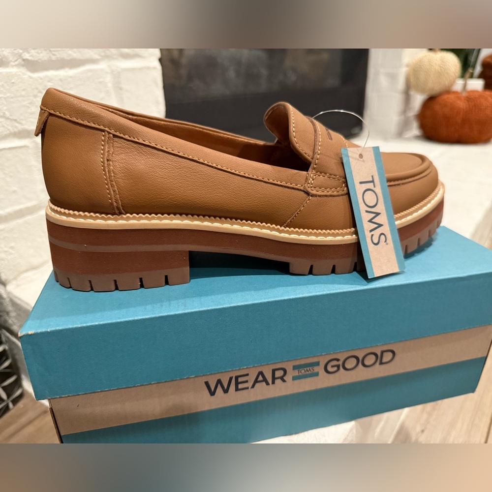 Toms Cara Tan Leather Women's Footwear